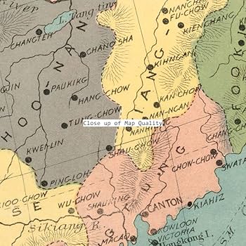 志那詳密大地図　掛軸仕立　戦前中国地図　160cm 送料込み 志那詳密大地図 掛軸仕立 戦前中国地図 160cm